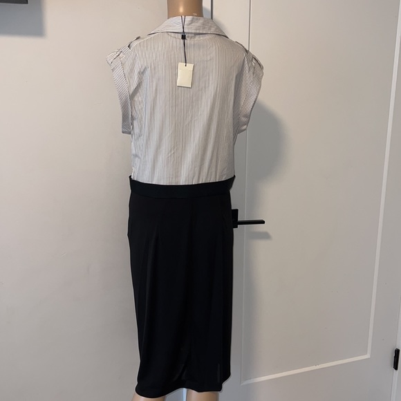 BCBGMaxazria striped collared dress US12 - Picture 3 of 7